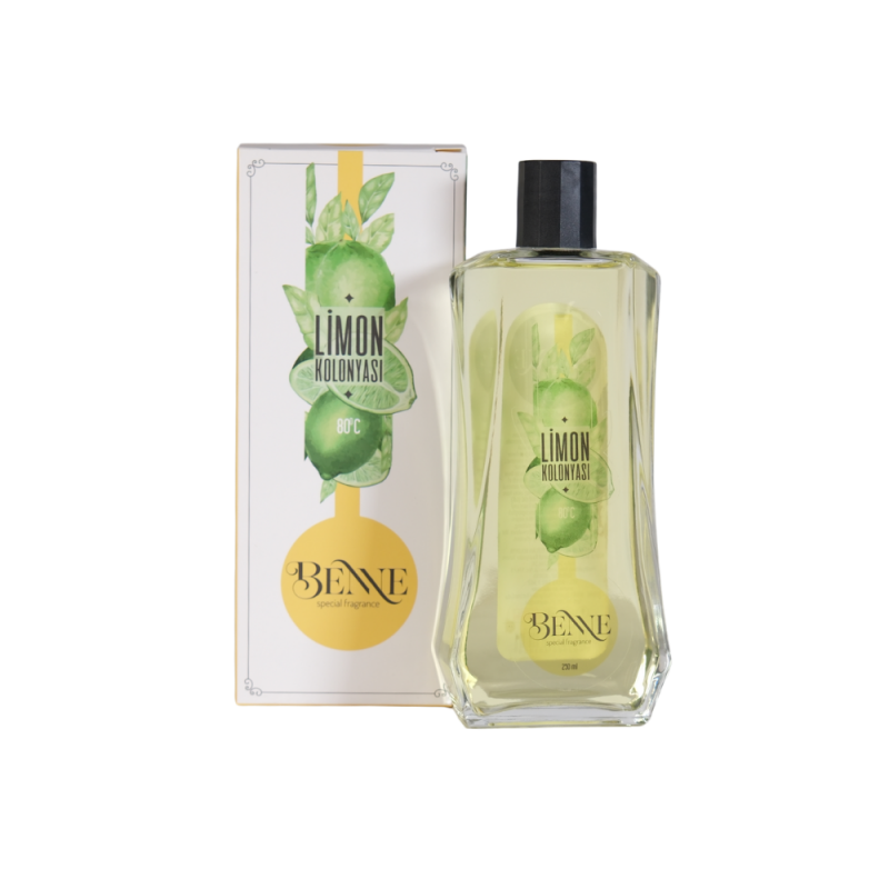 Benne Limon Kolonyası 80° 250 ML Cam Şişe