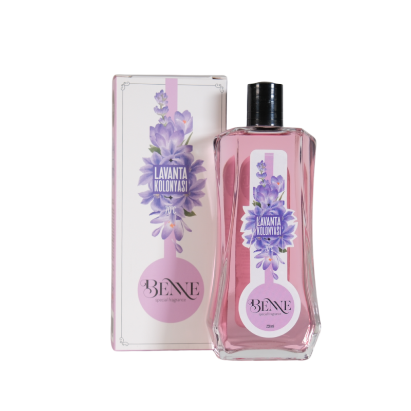 Benne Lavanta Kolonyası 70° 250 ML Cam Şişe